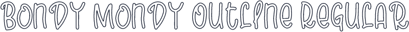Bondy Mondy Outline Regular