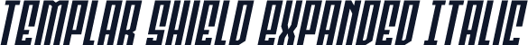 Templar Shield Expanded Italic