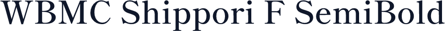 WBMC Shippori F SemiBold