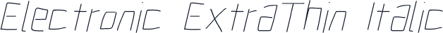Electronic ExtraThin Italic