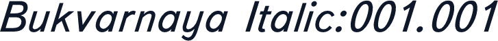 Bukvarnaya Italic:001.001