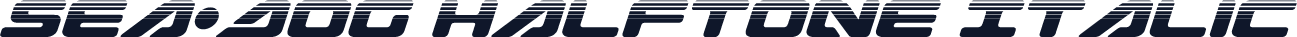 Sea-Dog Halftone Italic