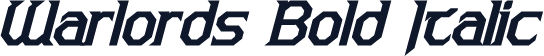 Warlords Bold Italic