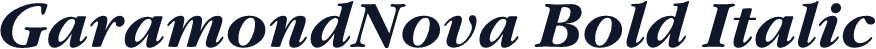 GaramondNova Bold Italic