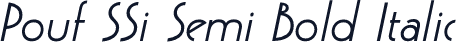 Pouf SSi Semi Bold Italic