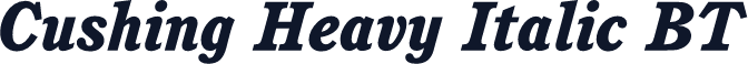 Cushing Heavy Italic BT