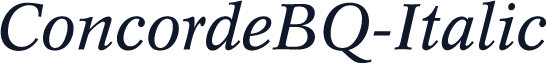 ConcordeBQ-Italic