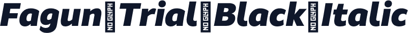 Fagun Trial Black Italic