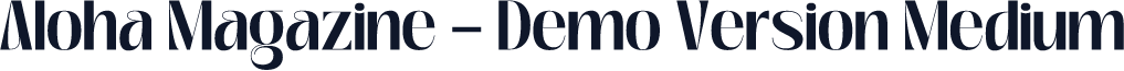 Aloha Magazine - Demo Version Medium