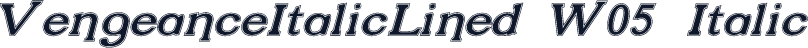 VengeanceItalicLined W05 Italic