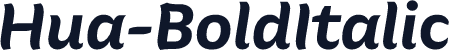 Hua-BoldItalic