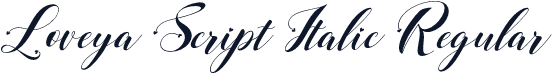 Loveya Script Italic Regular