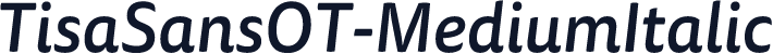 TisaSansOT-MediumItalic