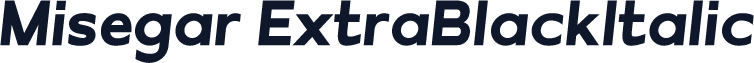 Misegar-ExtraBlackItalic