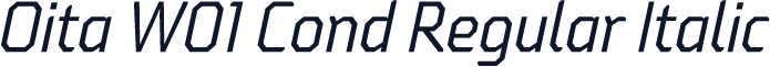Oita W01 Cond Regular Italic