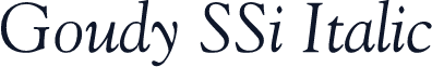 Goudy SSi Italic