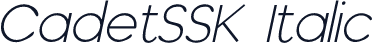 CadetSSK Italic