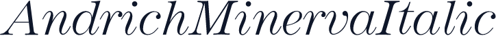 AndrichMinervaItalic