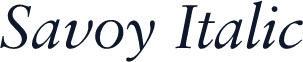 Savoy Italic