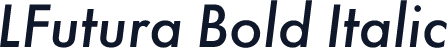 LFutura Bold Italic