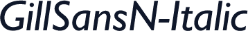 GillSansN-Italic