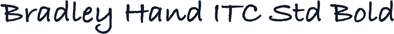 Bradley Hand ITC Std Bold