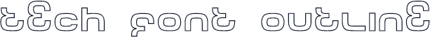 Tech Font Outline