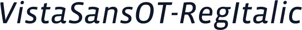 VistaSansOT-RegItalic