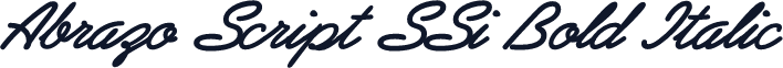 Abrazo Script SSi Bold Italic