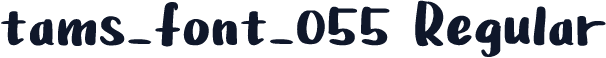tams_font_055 Regular