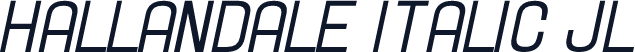 Hallandale Italic JL