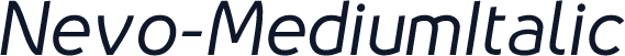 Nevo-MediumItalic