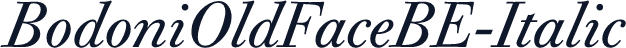 BodoniOldFaceBE-Italic