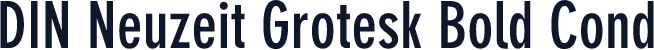 DIN Neuzeit Grotesk Bold Cond