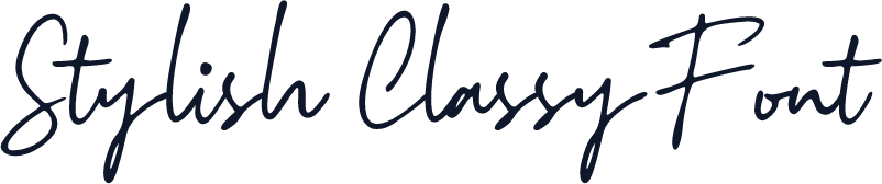 Stylish Classy Font