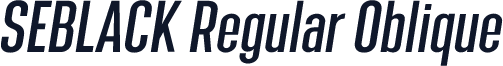 SEBLACK Regular Oblique