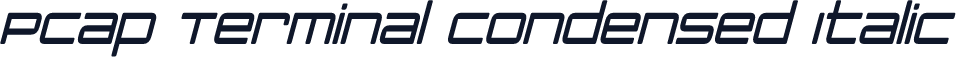 PCap Terminal Condensed Italic