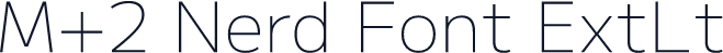 M+2 Nerd Font ExtLt