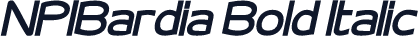 NPIBardia Bold Italic