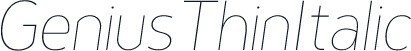 GeniusThinItalic