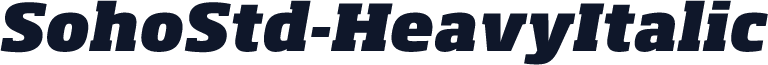 SohoStd-HeavyItalic