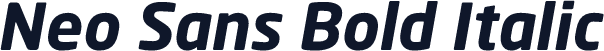 Neo Sans Bold Italic