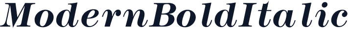 ModernBoldItalic