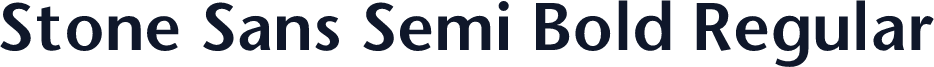 Stone Sans Semi Bold Regular