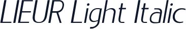 LIEUR Light Italic