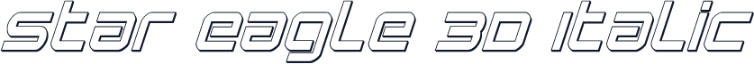 Star Eagle 3D Italic