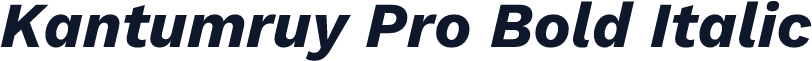 Kantumruy Pro Bold Italic