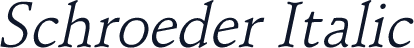 Schroeder Italic