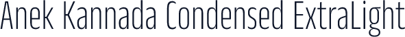 Anek Kannada Condensed ExtraLight