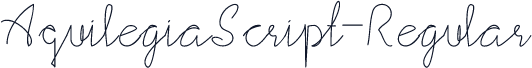 AquilegiaScript-Regular